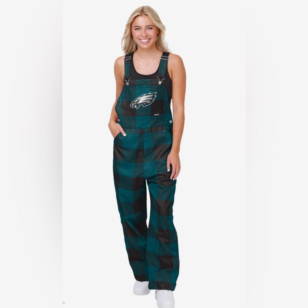 NEW | Philadelphia Eagles FOCO NFL Women’s Team Logo Bib Overalls